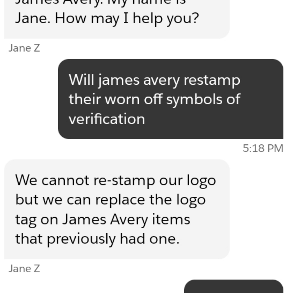 James avey jewelry.Beware. no james avery jewelry can be restamped once worn off